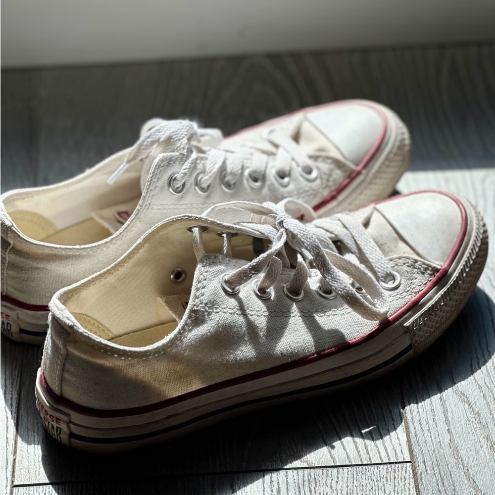 Converse White Canvas Sneakers